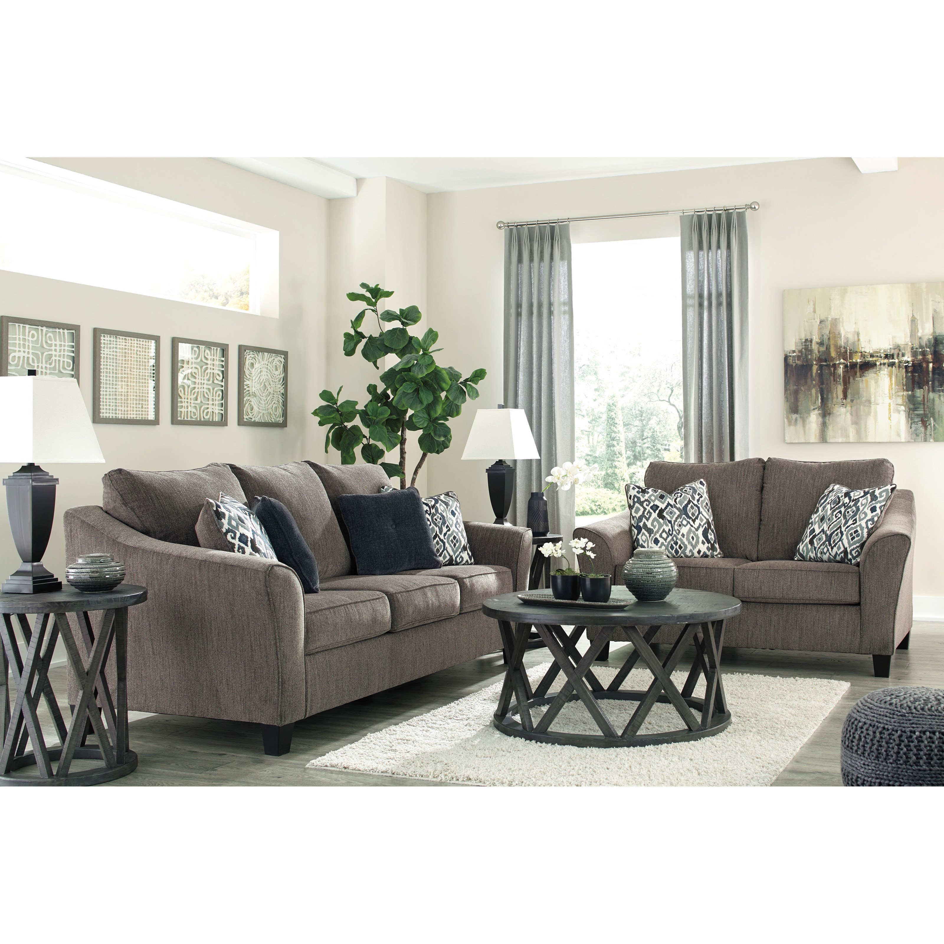 Nemoli slate hot sale loveseat
